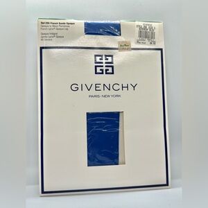 Vintage Givenchy Blue Opaque Tights